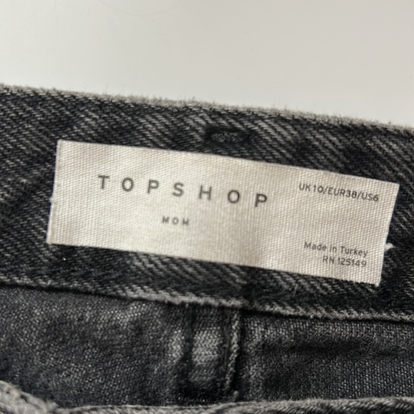 TopShop washed black ripped mom short - Picture 10 of 10